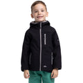 Black - Side - Trespass Childrens-Kids Kian Softshell Jacket