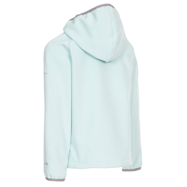 Pale Mint - Back - Trespass Childrens-Kids Kian Softshell Jacket