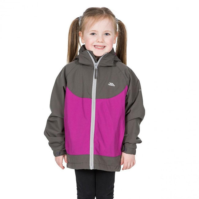Purple Orchid - Back - Trespass Childrens-Kids Novah Waterproof Jacket