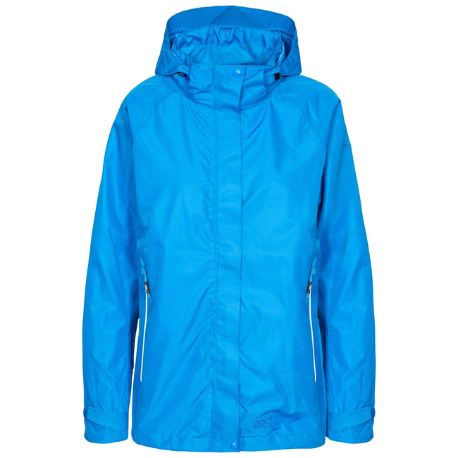 Vibrant Blue - Front - Trespass Womens-Ladies Review Waterproof Jacket