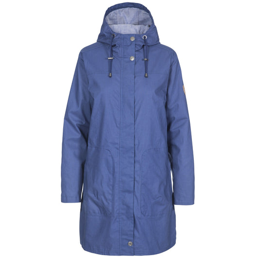 Navy - Front - Trespass Womens-Ladies Sprinkled Waterproof Jacket