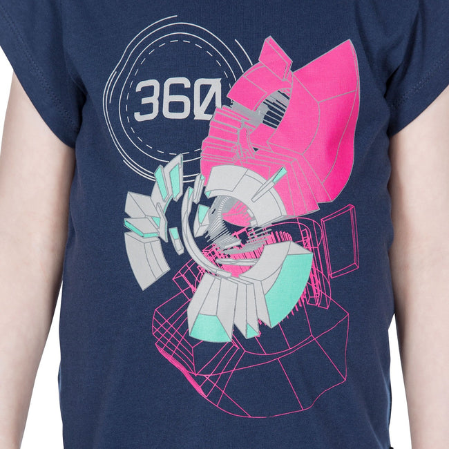 Navy - Lifestyle - Trespass Childrens Girls Leia T-Shirt