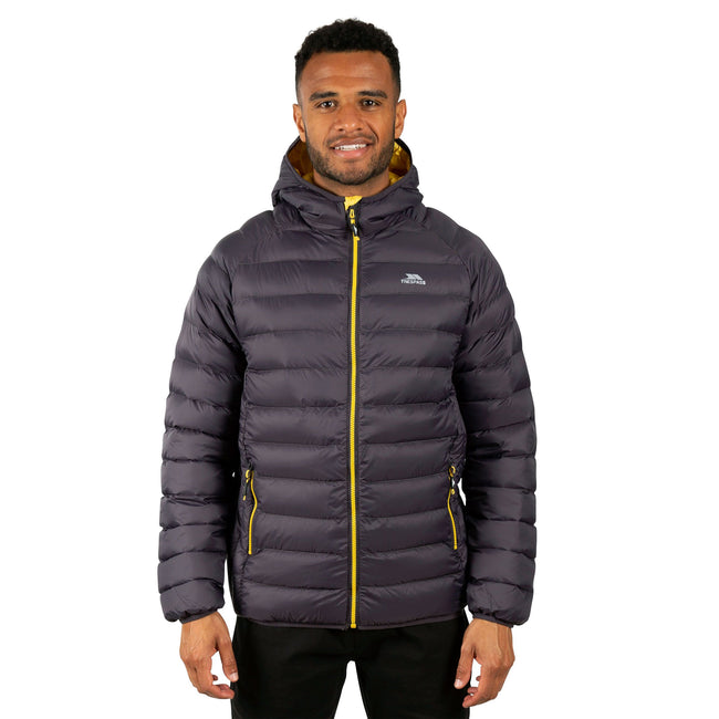 Dark Grey - Side - Trespass Mens Bosten Casual Padded Jacket