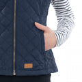 Navy - Close up - Trespass Womens-Ladies Soulmate Padded Gilet