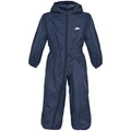 Navy Blue - Front - Trespass Childrens-Kids Button Waterproof Rain Suit