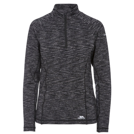 Grey Marl - Front - Trespass Womens-Ladies Edith Active Top