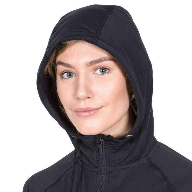 Black - Front - Trespass Womens-Ladies Dacre Active Hoodie