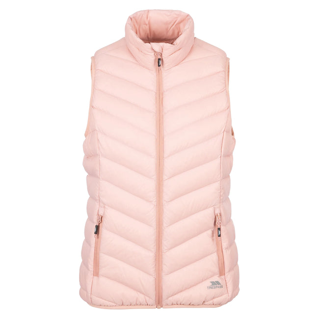 Misty Rose - Front - Trespass Womens-Ladies Giana Down Gilet