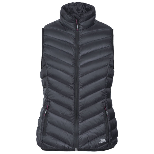 Black - Front - Trespass Womens-Ladies Giana Down Gilet