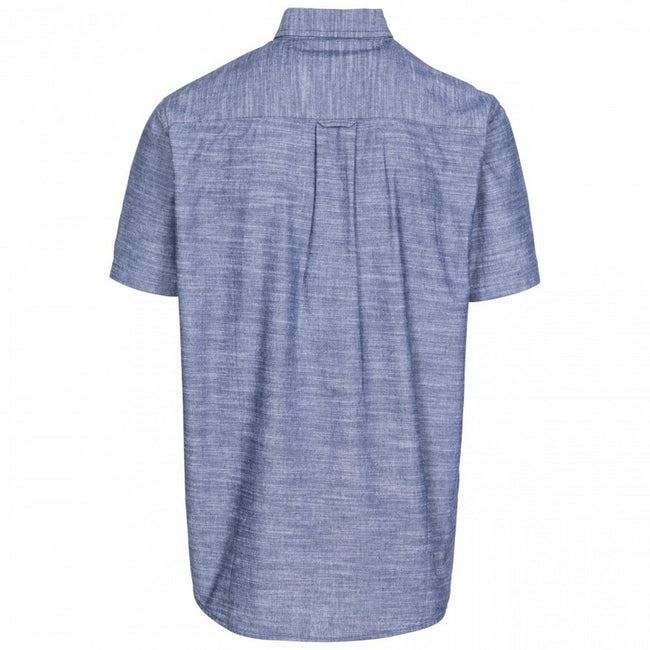 Navy - Back - Trespass Mens Slapton Short Sleeve Shirt