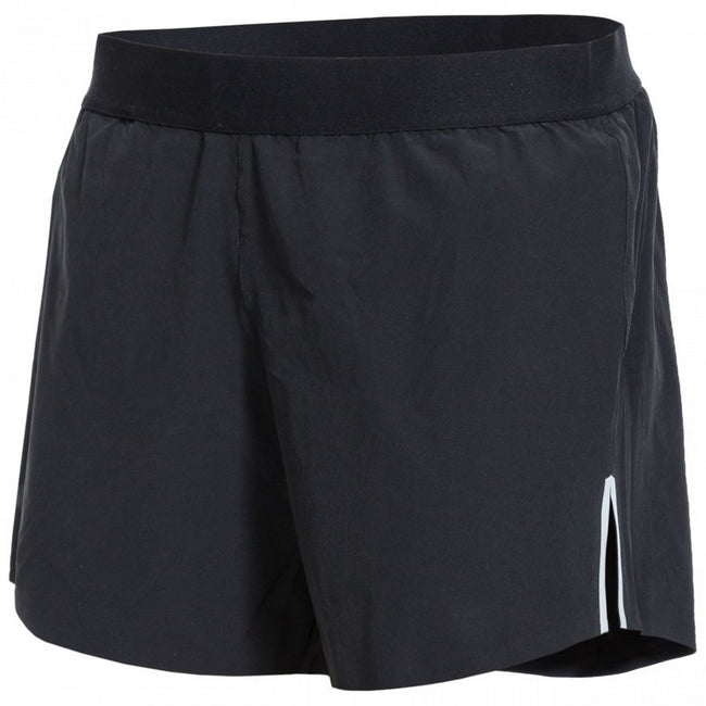 Black - Front - Trespass Womens-Ladies Tempos Womens DLX High Performance Athletic Shorts