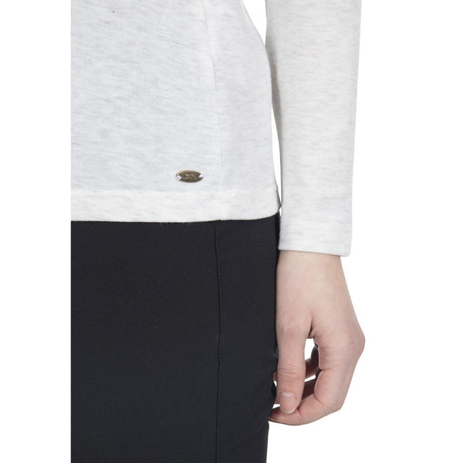 White Marl - Pack Shot - Trespass Womens Daintree Long Sleeved T Shirt