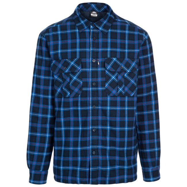 Dark Blue - Front - Trespass Mens Rapeseed Check Shirt