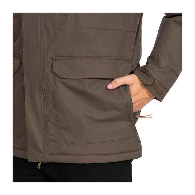 Peat - Pack Shot - Trespass Mens Rockwell Waterproof Jacket