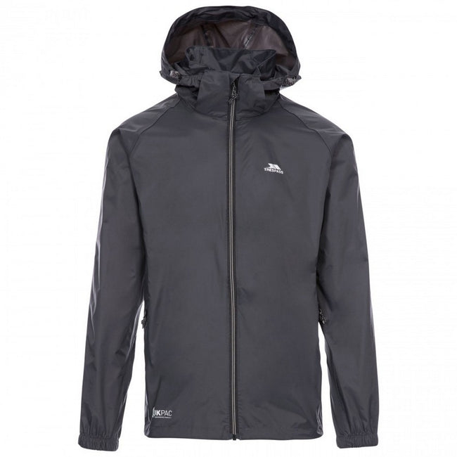 Flint - Front - Trespass Qikpac X Unisex Packaway Jacket