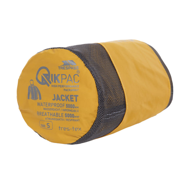 Maize Yellow - Lifestyle - Trespass Qikpac X Unisex Packaway Jacket