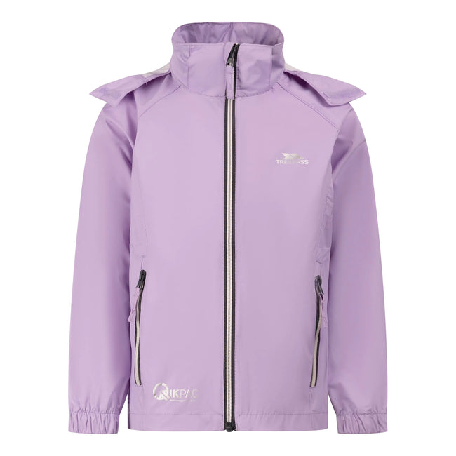 Gelsomino - Front - Trespass Childrens-Kids Qikpac X Unisex Packaway Jacket