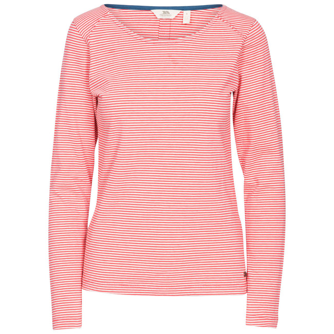 Hibiscus Red Stripe - Front - Trespass Womens-Ladies Caribou Casual Top