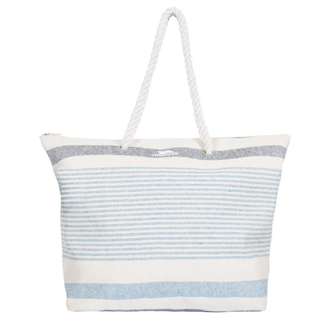 White-Blue Stripe - Front - Trespass Womens-Ladies Totba Tote Bag
