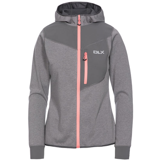 Platinum Marl - Front - Trespass Womens-Ladies Jazmin DLX Hoodie