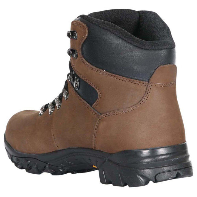 Dark Brown - Side - Mens Trespass Lochlyn Mid Cut Boot