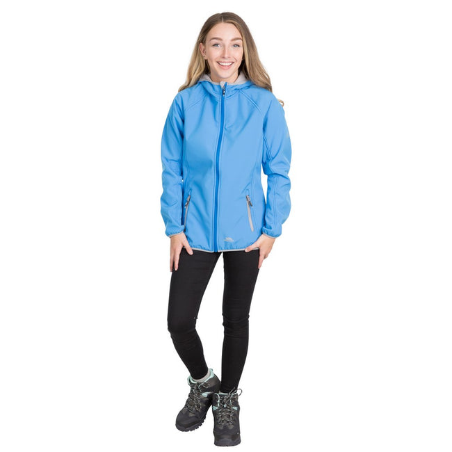 Vibrant Blue - Back - Trespass Womens Emery Softshell Fleece