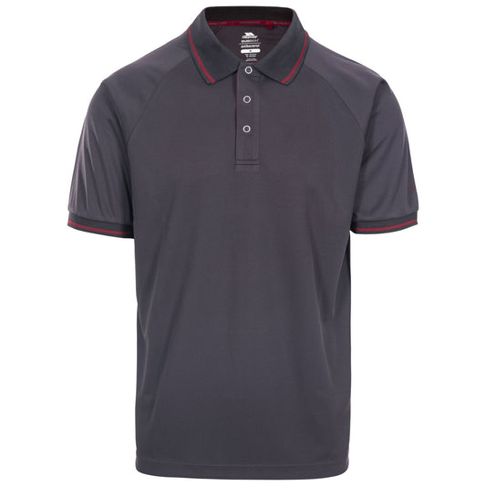 Dark Grey - Front - Trespass Mens Bonnington Polo Top