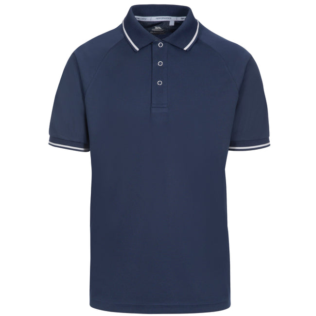 Navy - Front - Trespass Mens Bonnington Polo Top