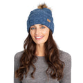 Denim Blue - Side - Trespass Womens-Ladies Kellisa Beanie Hat