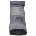 Platinum-Dark Grey - Back - Trespass Unisex Adults Isolate Coolmax Trainer Sock (Pack Of 2)