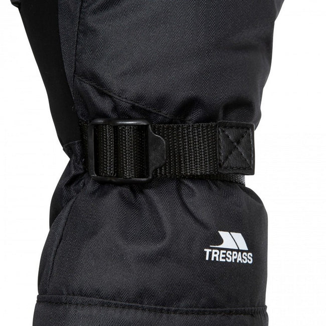 Black - Back - Trespass Unisex Adults Poliner Power Stretch Glove