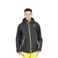 Dark Grey - Side - Trespass Mens Crompton  DLX Waterproof Ski Jacket