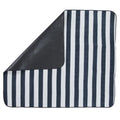 Navy Stripe - Front - Trespass Throw Folded Waterproof Blanket