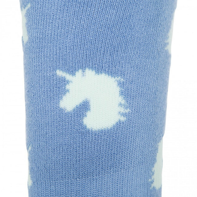Bluebell-Aqua - Pack Shot - Trespass Kids-Childrens Replicate Ski Tube Sock (Pack Of 2)