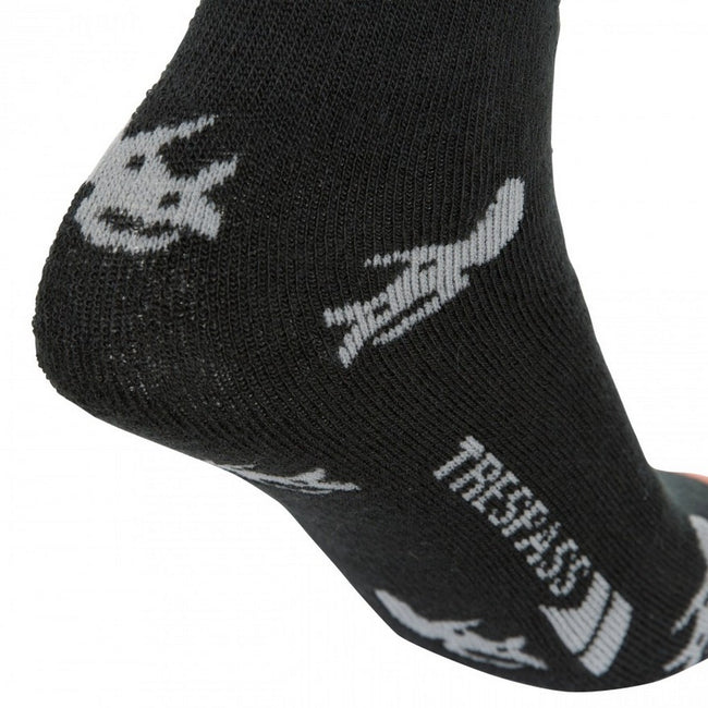 Black-Dusk - Lifestyle - Trespass Kids-Childrens Replicate Ski Tube Sock (Pack Of 2)