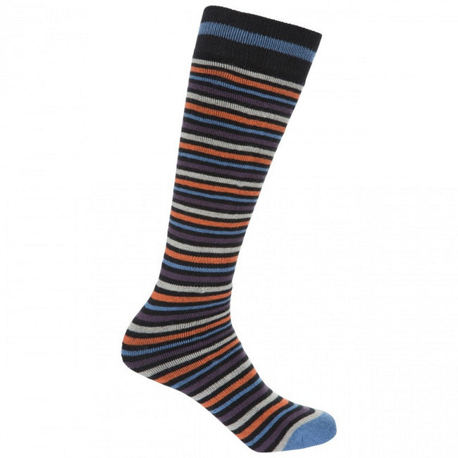 Black-Dusk - Close up - Trespass Kids-Childrens Replicate Ski Tube Sock (Pack Of 2)
