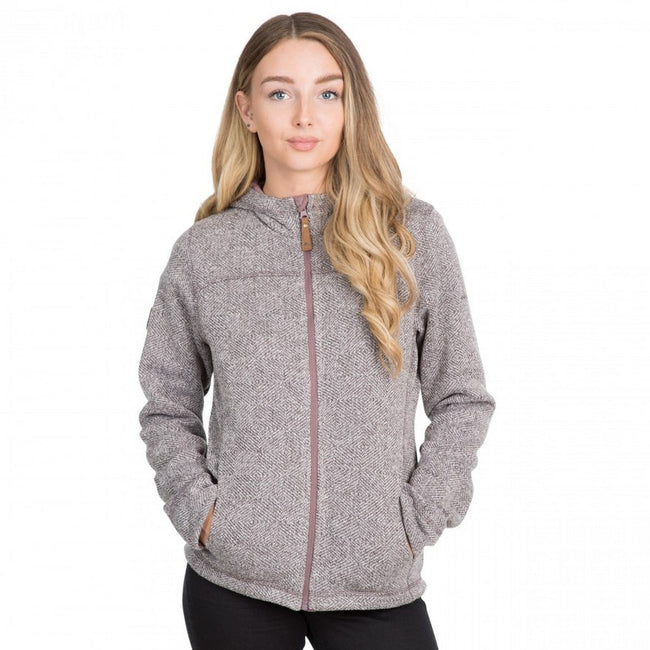 Dusty Heather - Pack Shot - Trespass Womens-Ladies Reserve Hooded Fleece