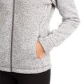 Storm Grey - Close up - Trespass Womens-Ladies Reserve Hooded Fleece