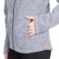Denim Blue - Close up - Trespass Womens-Ladies Reserve Hooded Fleece