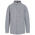 Black Gingham - Front - Trespass Mens Yaddlethorpe Cotton Shirt