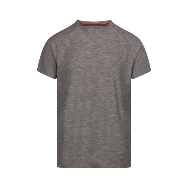 Platinum Marl - Front - Trespass Mens Cooper Active T-Shirt