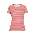 Rhubarb Red Stripe - Front - Trespass Womens-Ladies Ani T-Shirt
