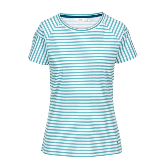 Aquamarine Stripe - Front - Trespass Womens-Ladies Ani T-Shirt