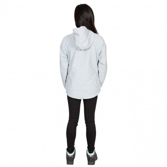 Grey Marl - Close up - Trespass Womens-Ladies Virtual Waterproof Jacket