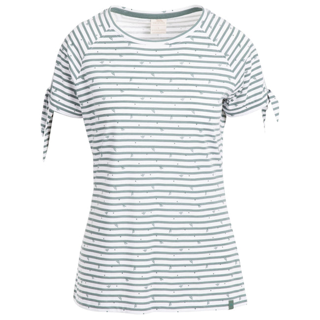 Teal Mist Stripe - Front - Trespass Womens-Ladies Penelope T-Shirt