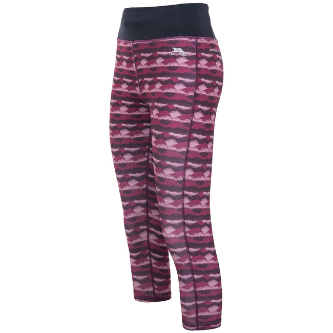Berry Print - Side - Trespass Womens-Ladies Harper Cropped Leggings