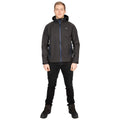 Black - Back - Trespass Mens Maverick Softshell Jacket
