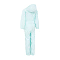 Pale Mint - Side - Trespass Childrens-Kids Button Rain Suit