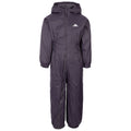 Dark Grey - Front - Trespass Babies Button Rain Suit
