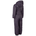 Dark Grey - Back - Trespass Babies Button Rain Suit